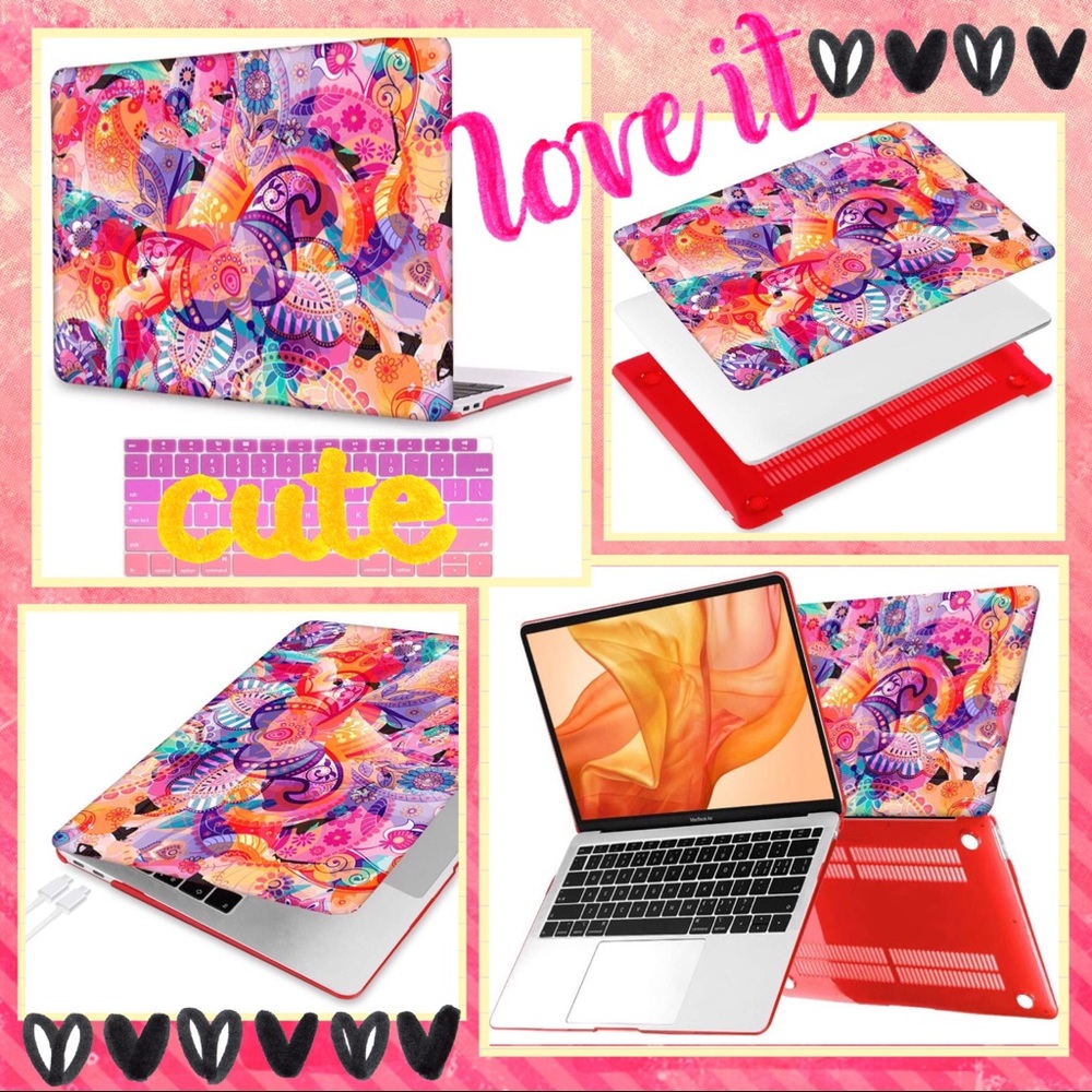Floral Print Hard Case Macbook Air 11.6"